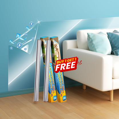Self-Adhesive Transparent Electrostatic Wall Protection Film | Buy 1 Get 1 Free