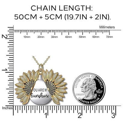 Sunflower necklace