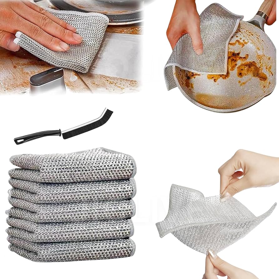 Multipurpose Dishwashing Rags - Pack Of 6
