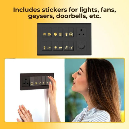 Gold Switch Stickers - 100 Set