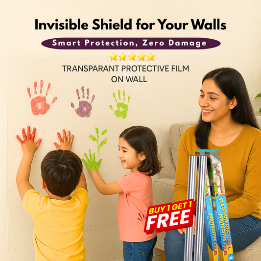Self-Adhesive Transparent Electrostatic Wall Protection Film | Buy 1 Get 1 Free